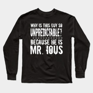 Mr. IUS funny play word Long Sleeve T-Shirt
